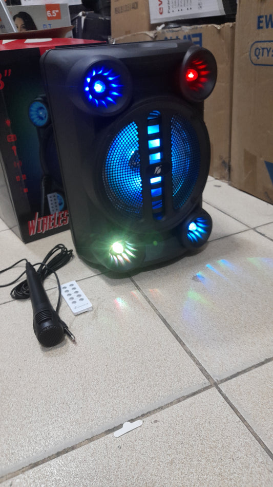 Parlante Bluetooth 8" + Microfono + Control remoto - Cod : 02