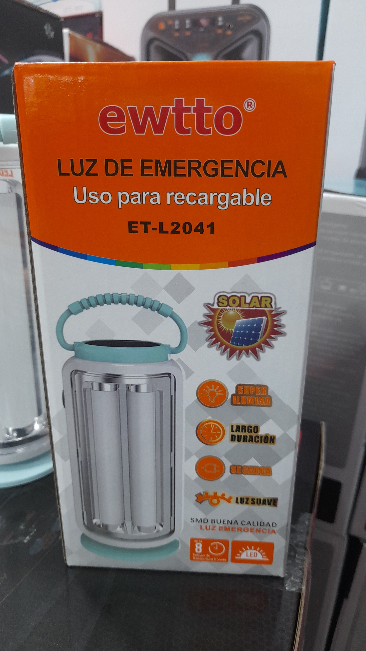 Lámpara solar recargable - Cod : 02