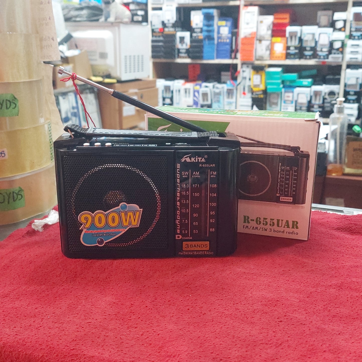 Radio Fm electrico/ recargable y a pilas - Cod : 03