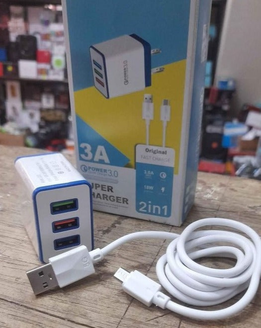 Cargador carga rapida tipo micro V8 - COD : 01