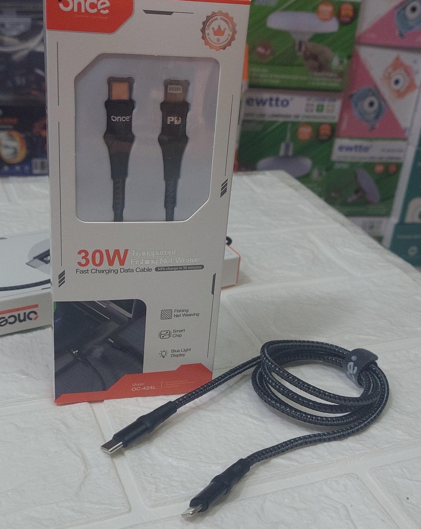 Cable iPhone 30 W tipo C a ligthing - COD : 01