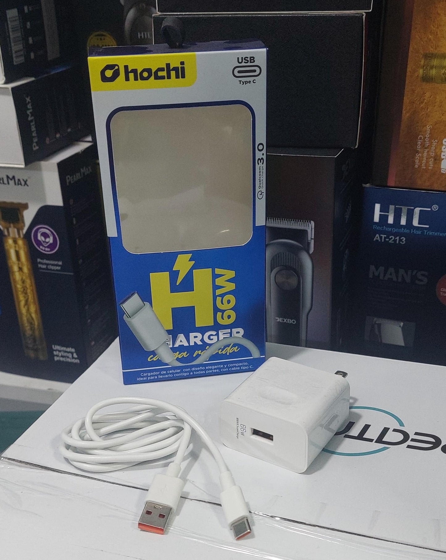 Cargador carga rápida tipo C - 66W - Cod : 02