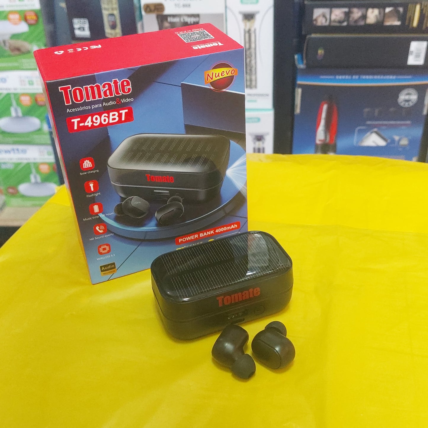 Audífonos Bluetooth con panel solar Cod:2414 - COD : 01