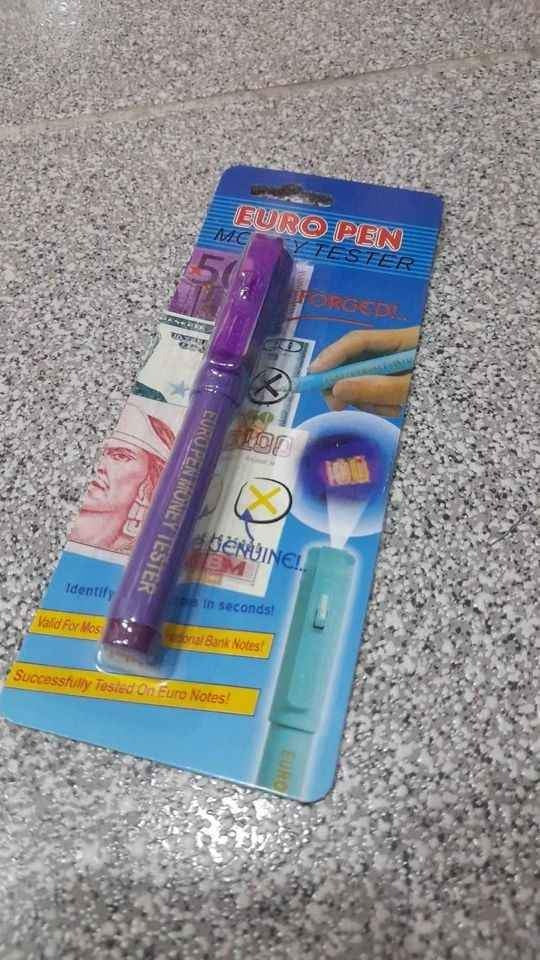 Lapicero Detector de billetes falsos COD:2587 - COD : 01