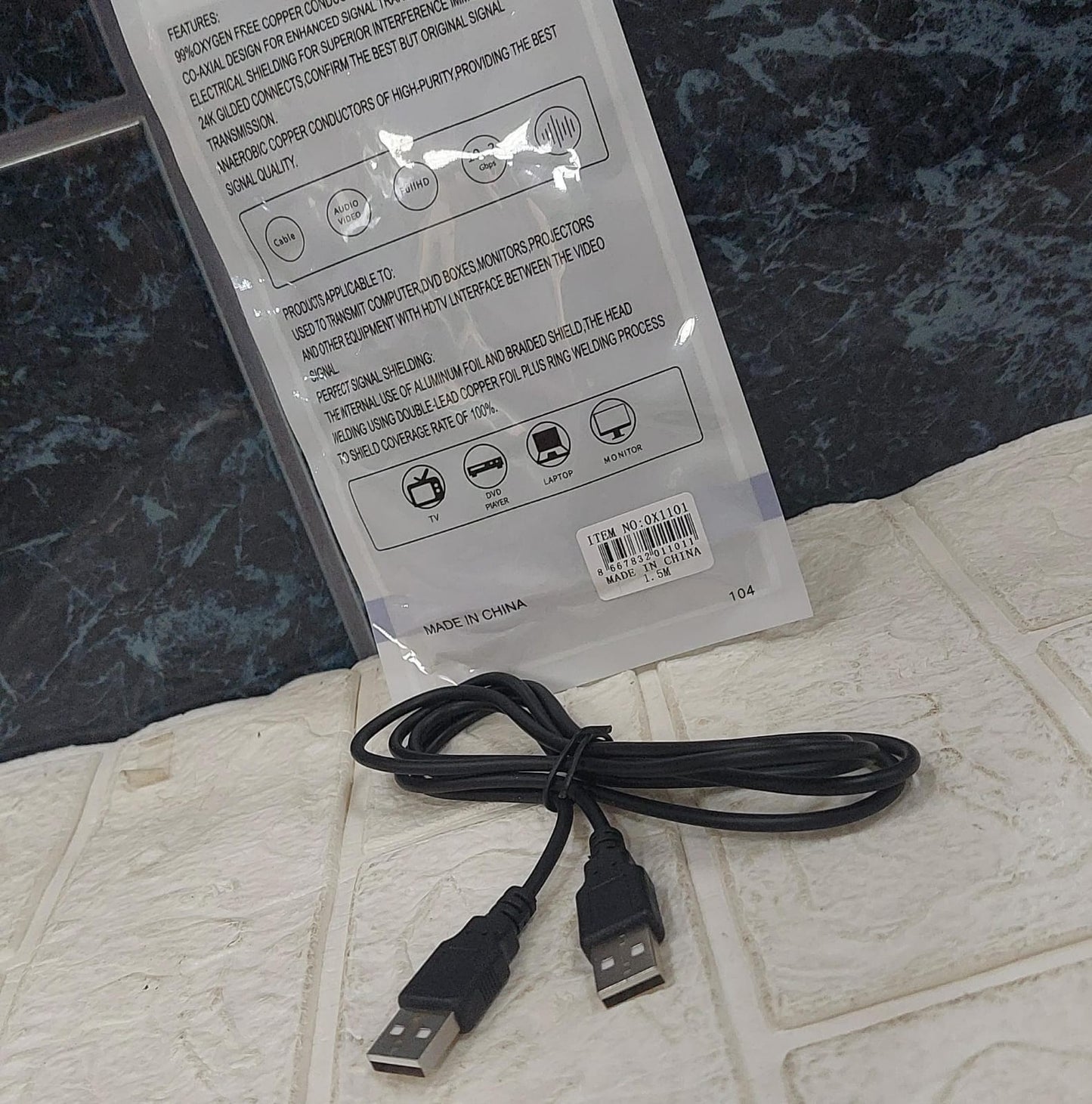 Cable Usb a USB/ macho a macho COD:7048 COD:01