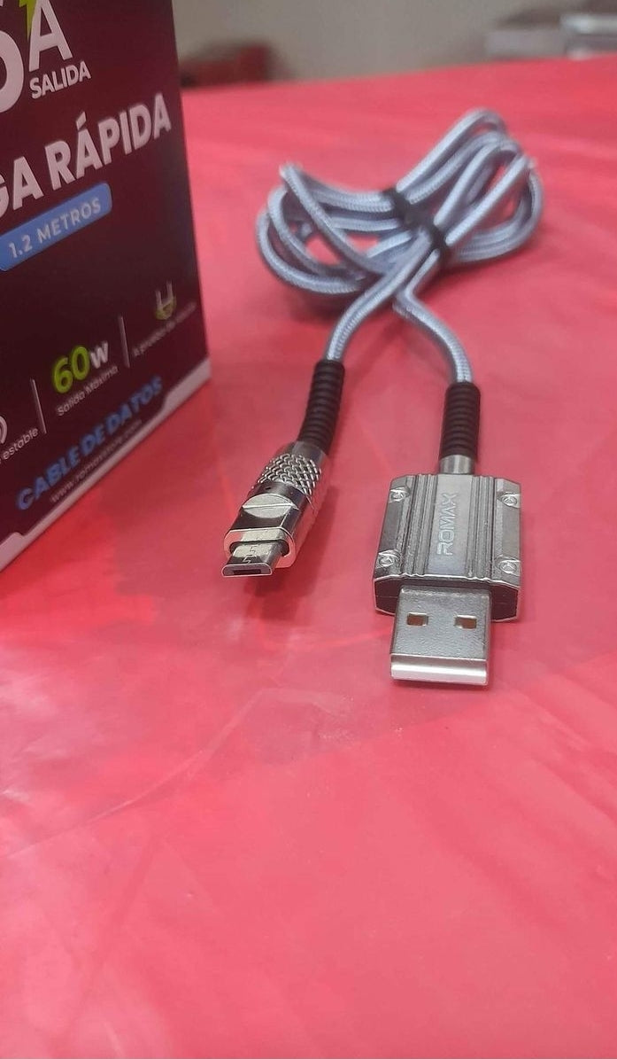 Cable de celular Tipo V8 . 6A - Cod : 02