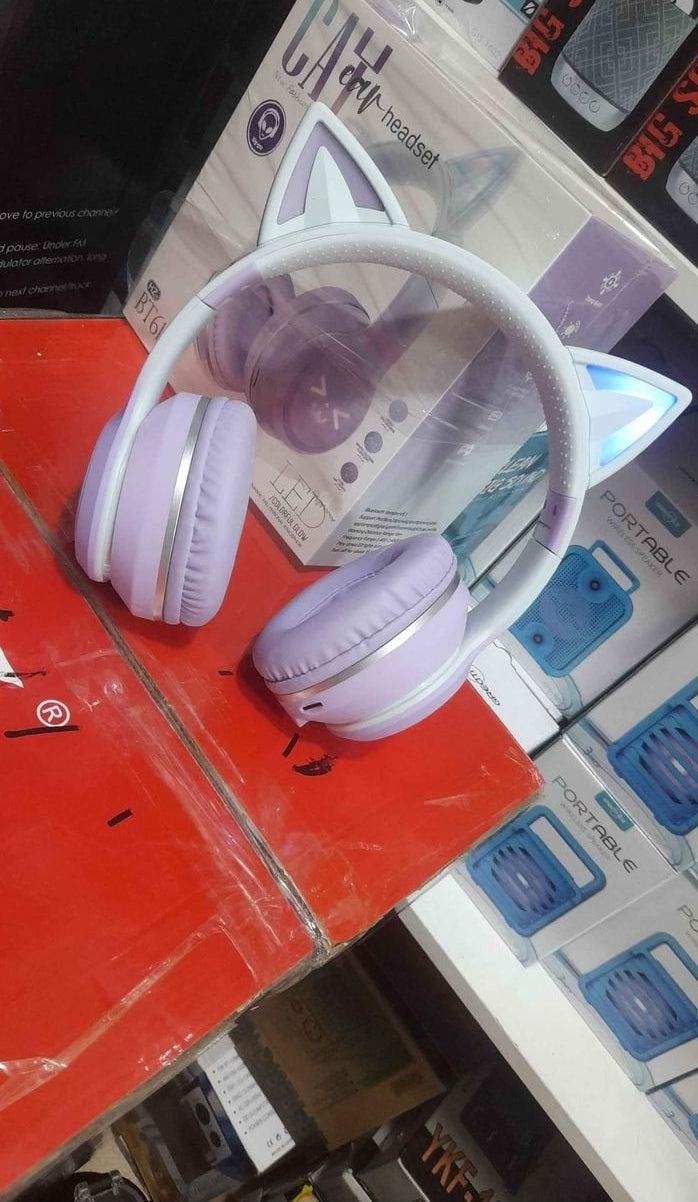 Audífonos Bluetooth Gato - Cod : 02