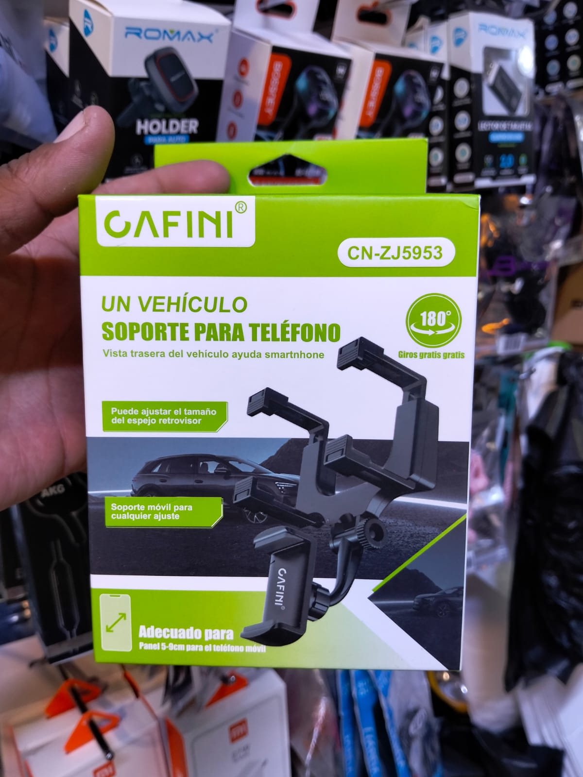 soporte de celular retrovisor para carro Cod:5081 driver:02