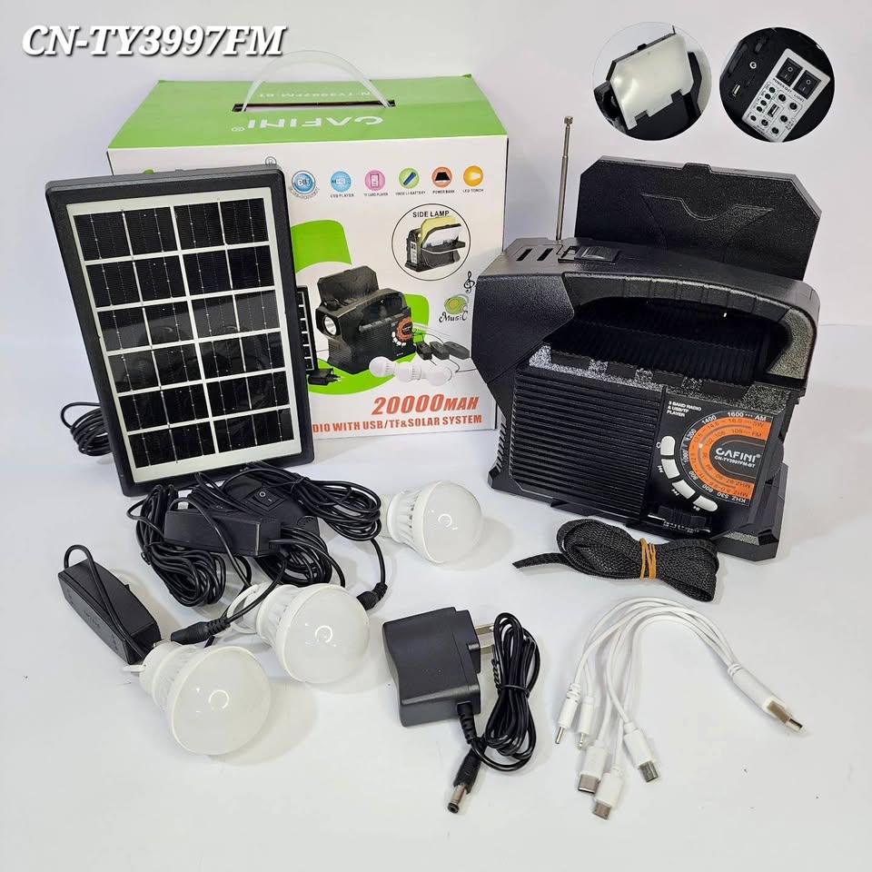 Kit solar 20000 mah con panel solar COD:3019 COD:02