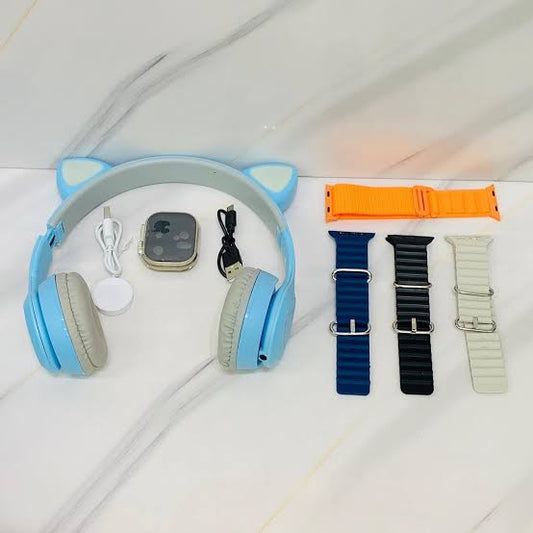 Reloj smartwacht + audifonos gato bluetooth Cod:5025 Driver :02