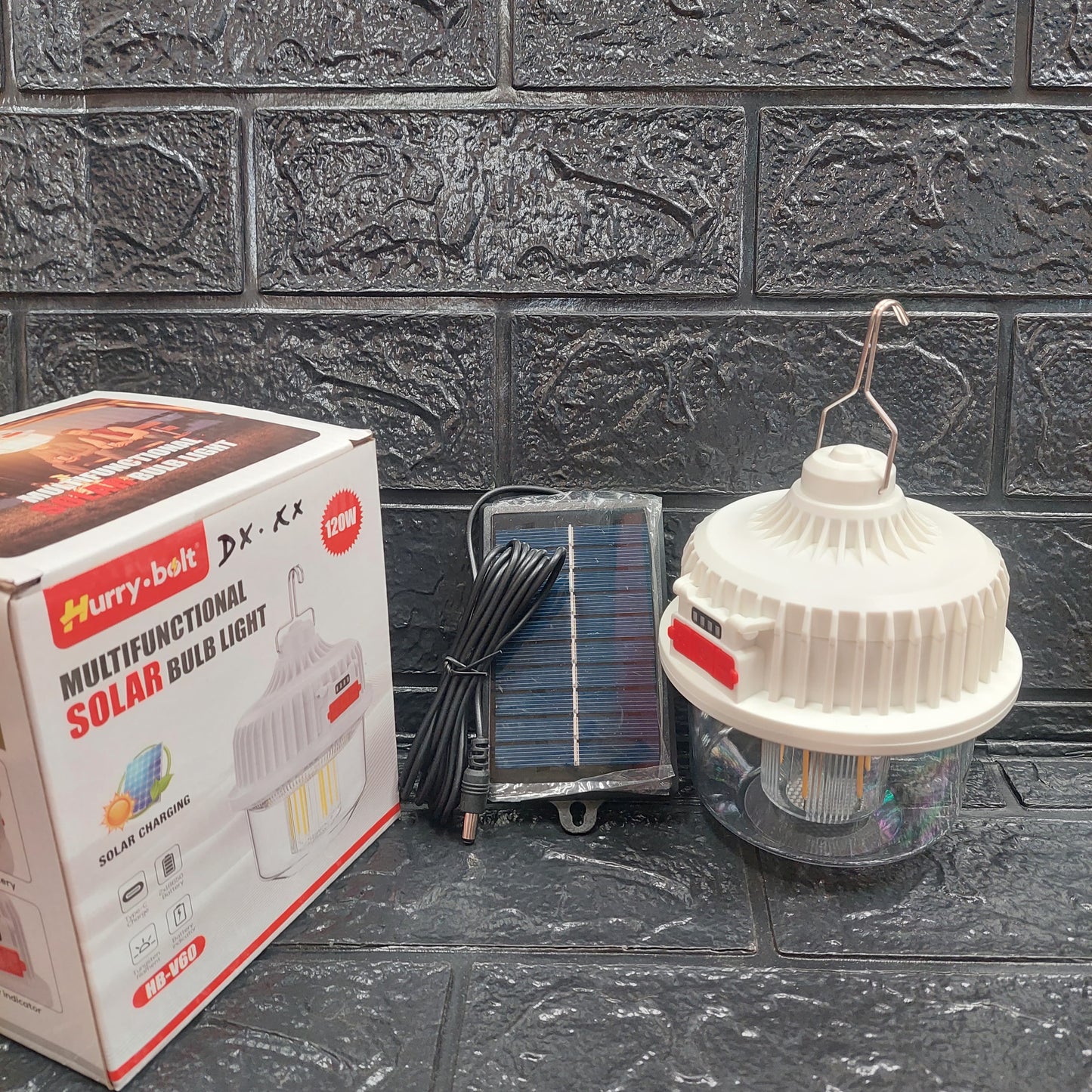 Foco recargable 120W con panel solar Cod:5036 Driver :01;02