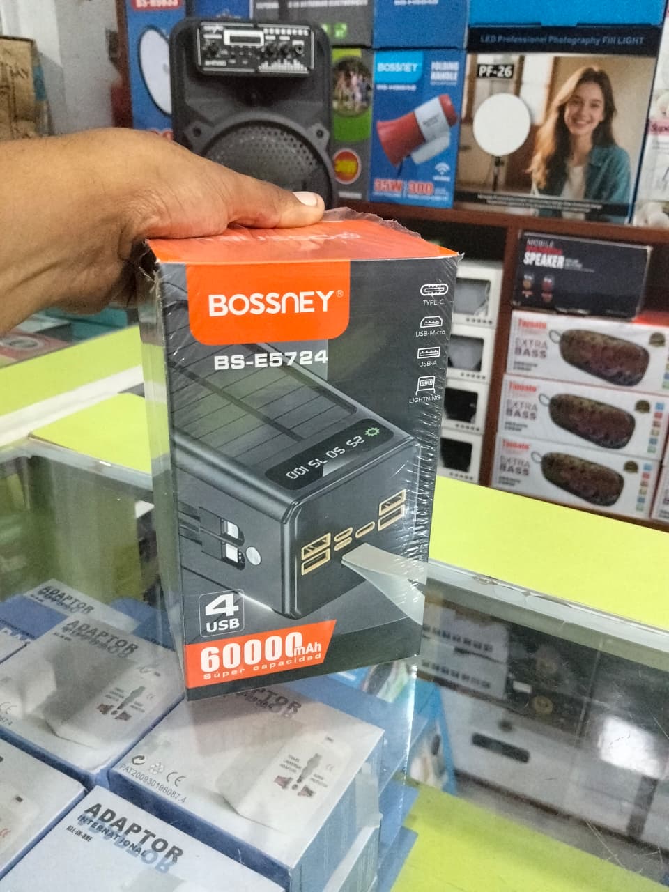 bateria portatil 60000mah solar cod:3027 driver: 05