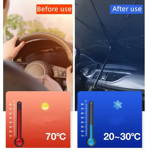 Tapasol Plegable Auto Tipo Sombrilla Fácil De Usar Y Guardar Cod:3386 Driver :01