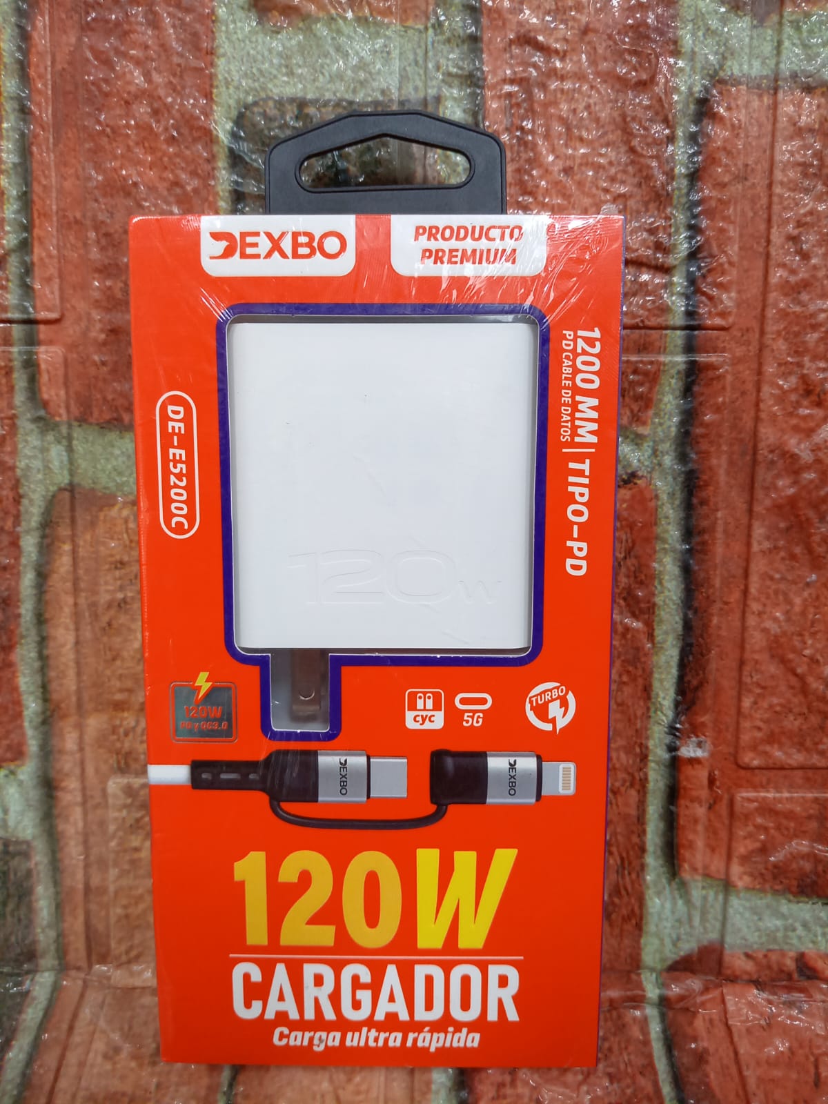 Cargador tipo C 120W carga rapida Cod:1340 driver:01