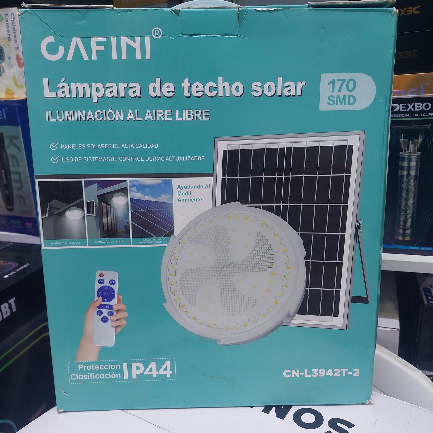 lampara iluminación con panel solar Cod:6076 driver:02