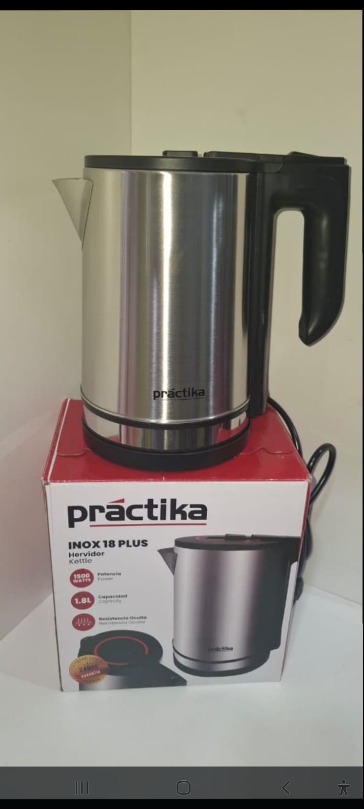 Hervidor Eléctrico De 1.8 Lts Inox 18 Plus Cod:1123 driver:05