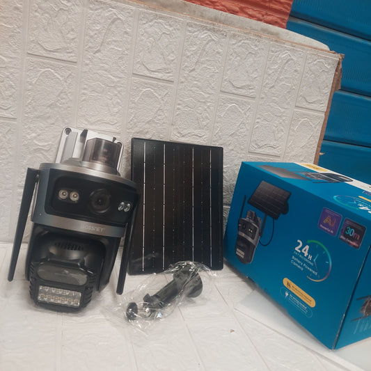 Camara de Seguridad WiFi con Panel Solar Doble Lente Cod:1144 driver:01