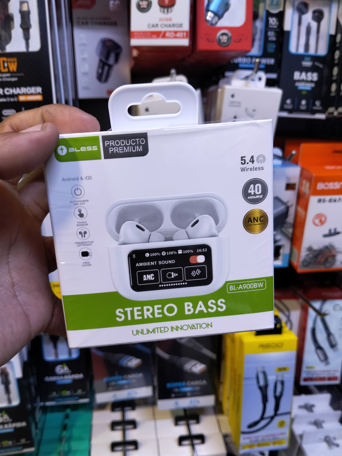Audifonos bluetooth con pantalla tactil Cod:3020 driver:02