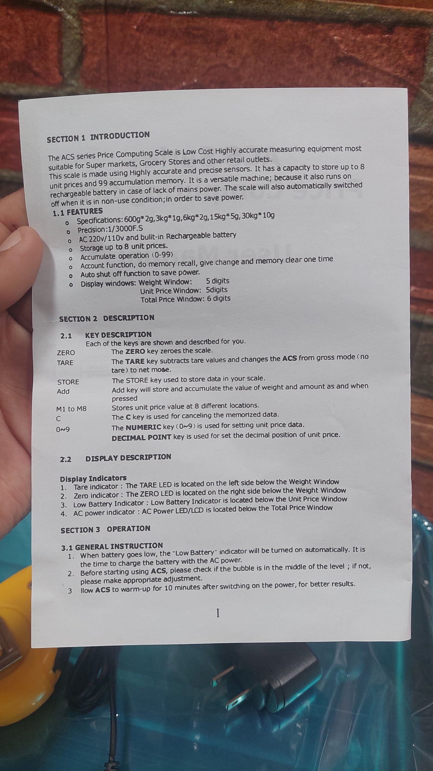 Balanza digital 40KG Cod:5091 driver:01