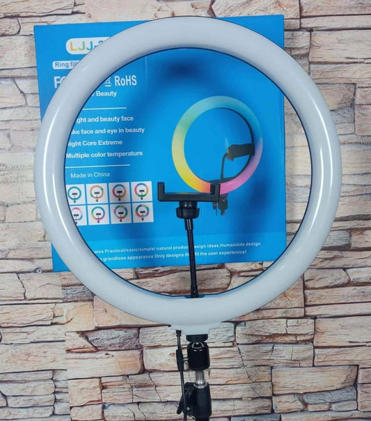 Aro led 36 cm RGB con tripode 2.10 Cod:1492 driver :01