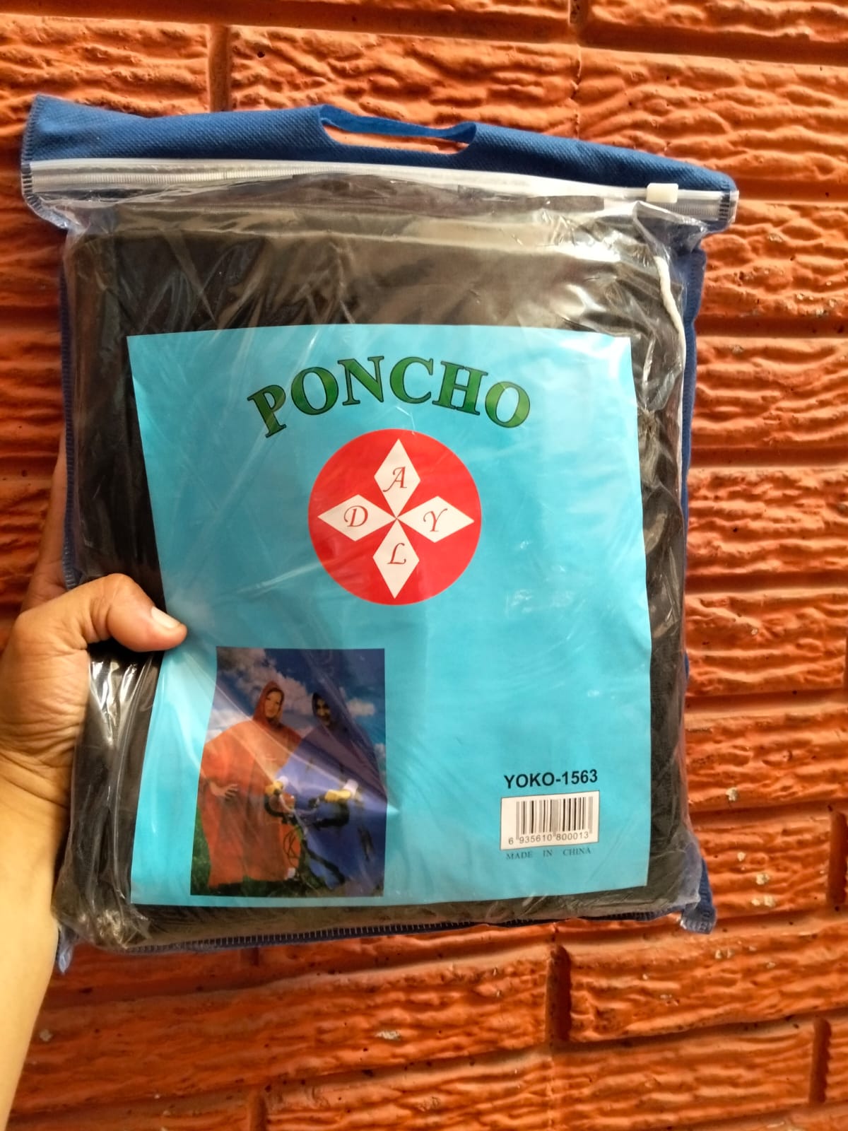 poncho impermeable con cinta reflectiva y con capucha cod:1232 driver:03