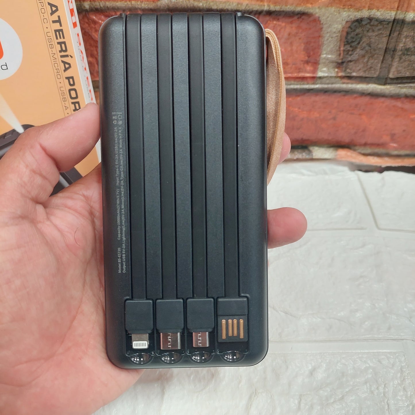 Bateria portatil Solar 10000mah Cod:3233 Driver :01