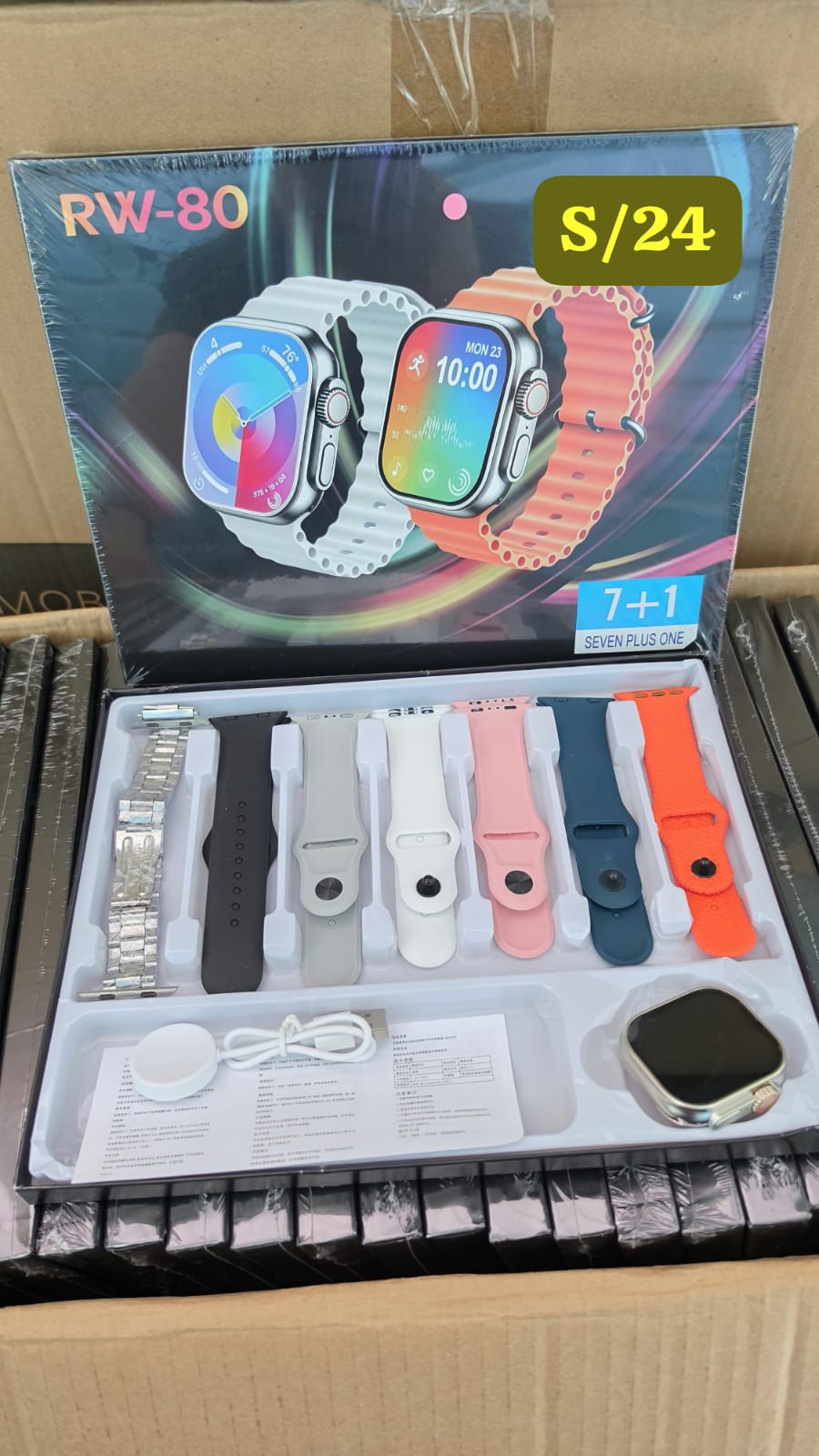 Reloj smartwatch 7 correas Cod:3038 driver:02