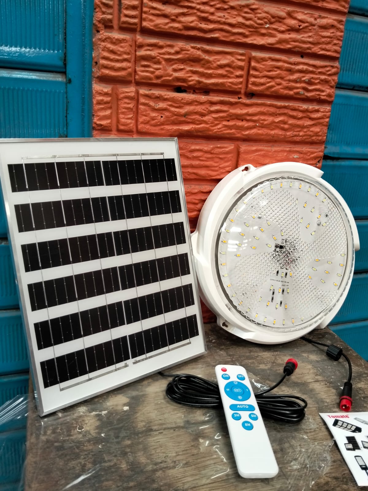 iluminaria circular solar 200W Cod:1537 driver:01