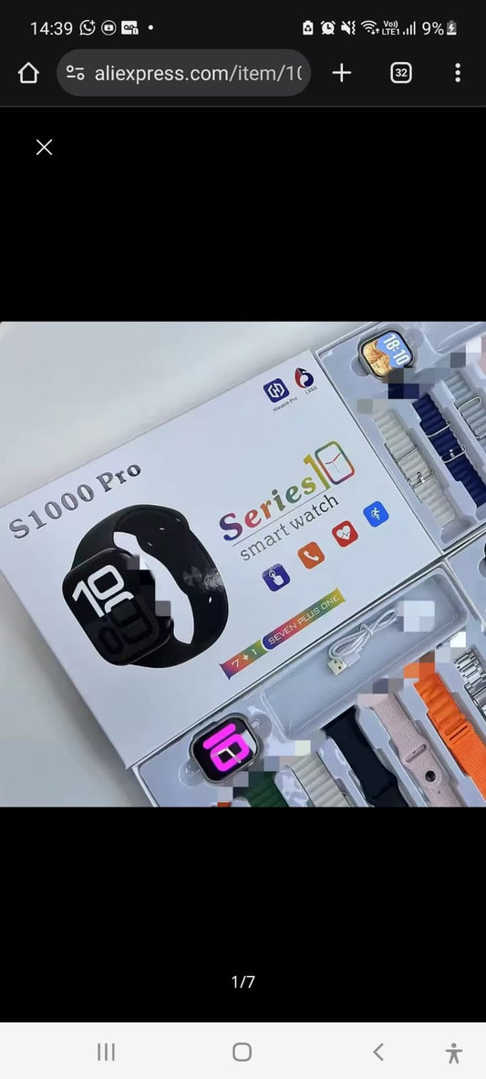 Reloj smartwacht 7 correas Cod:4459 Driver :02