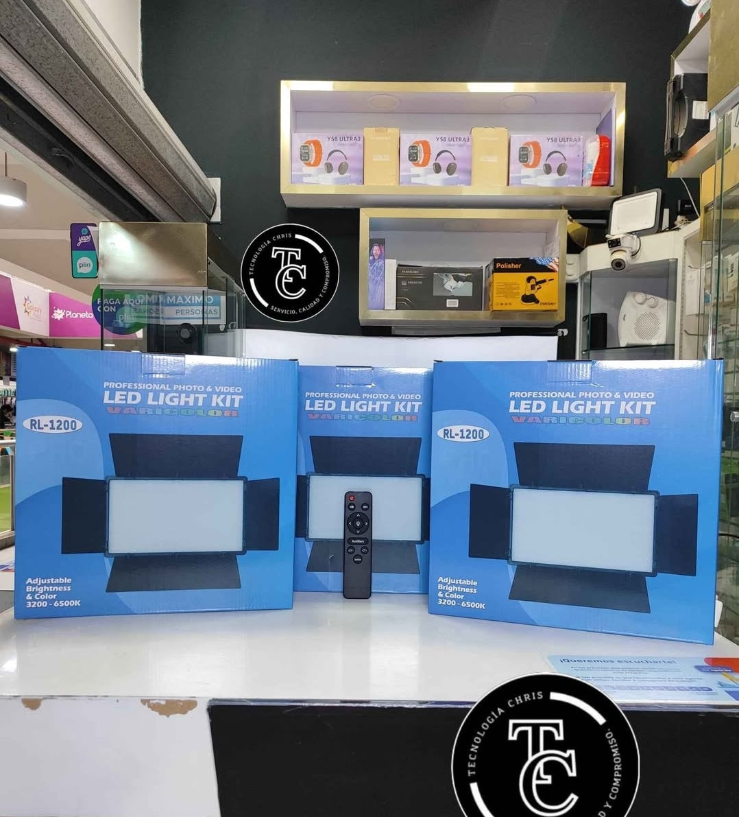 Panel luz led con tripode 2.10 Cod:1451 driver :01