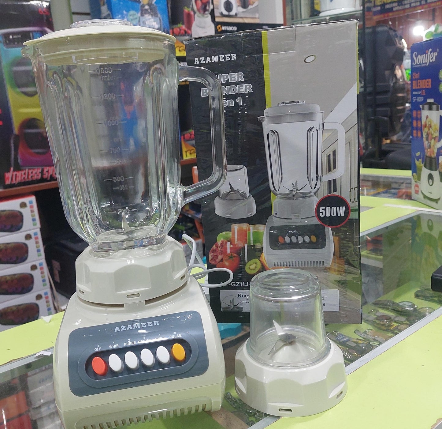 Licuado con vaso de vidrio COD:3105 COD:05