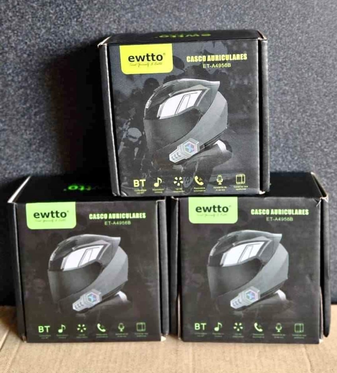 Audifonos bluetooth casco de moto Cod:3241 Driver :02; 01