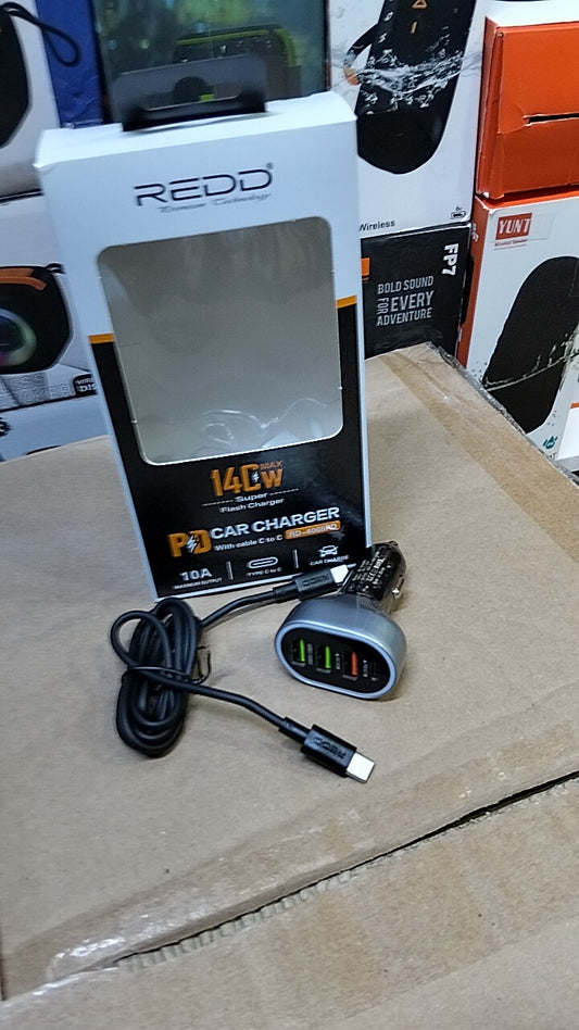 Cargador cigarrera para auto 4 entradas cod:1256 driver :02