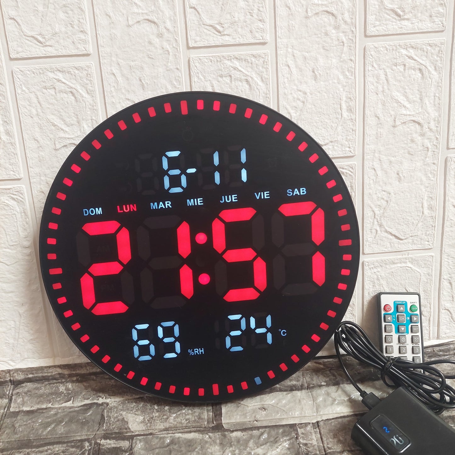 Reloj Digital de pared con control remoto Cod:3246 DRIVER :03