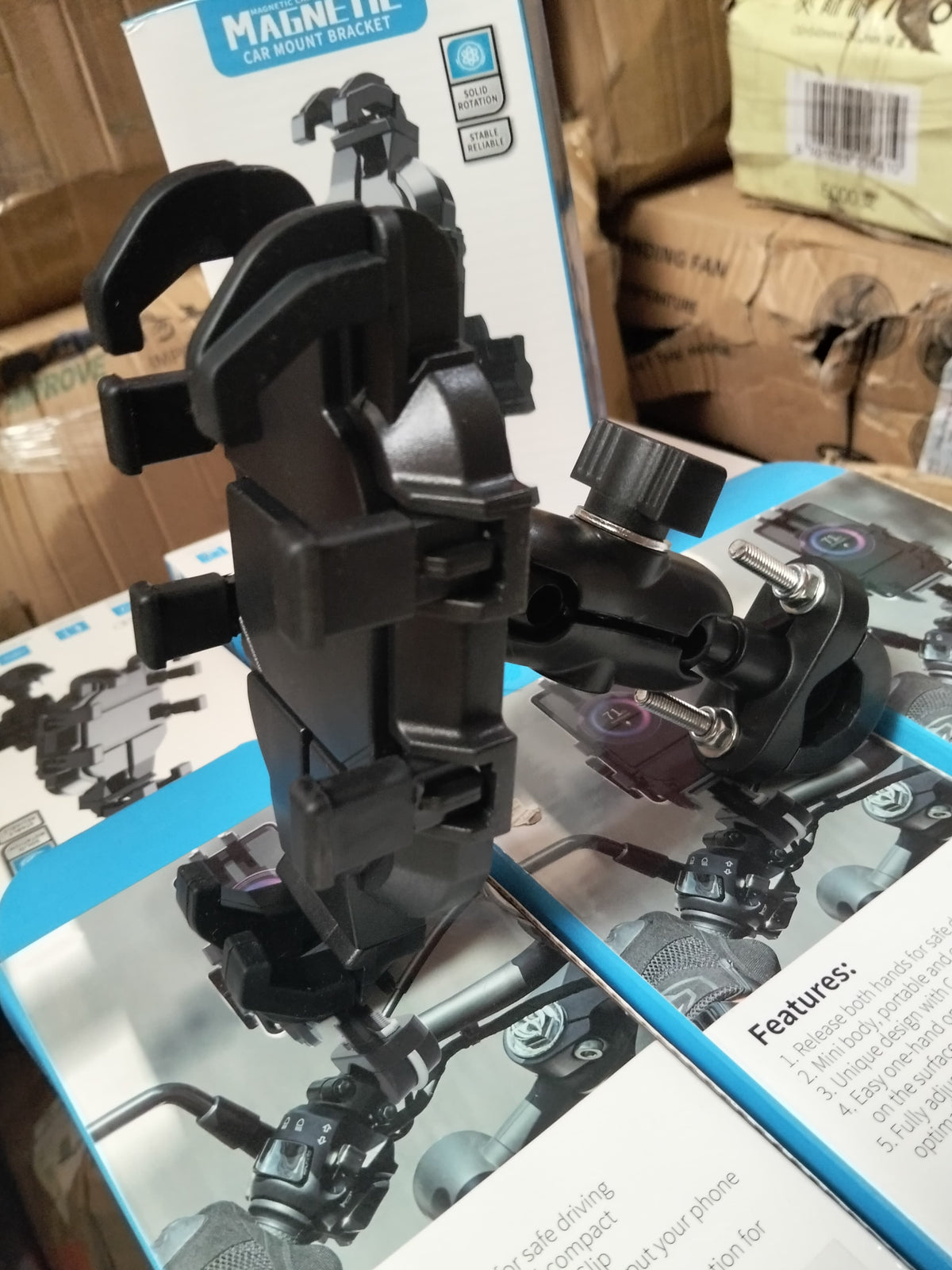 soporte de celular 8 garras timon de moto Cod:3091 driver:01