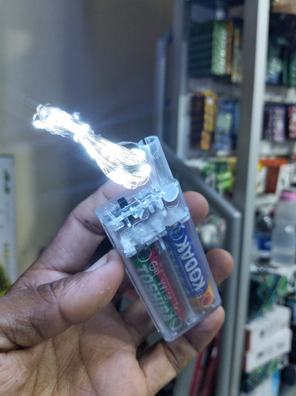 Luces a pilas color blanca Cod:3095 driver:03