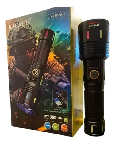 Linterna tactica largo alcance 3000 Metros Cod:4001 driver:03
