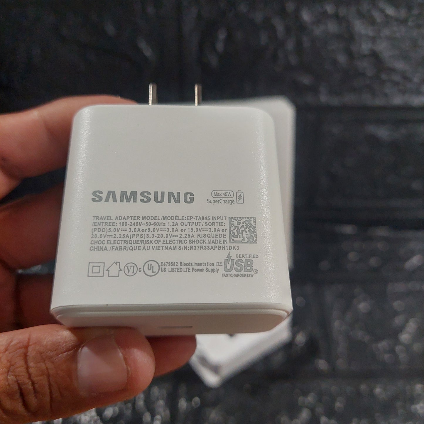 Cargador Samsung 45W Carga Rapida Tipo C -Negro Cod:3347 Driver 01