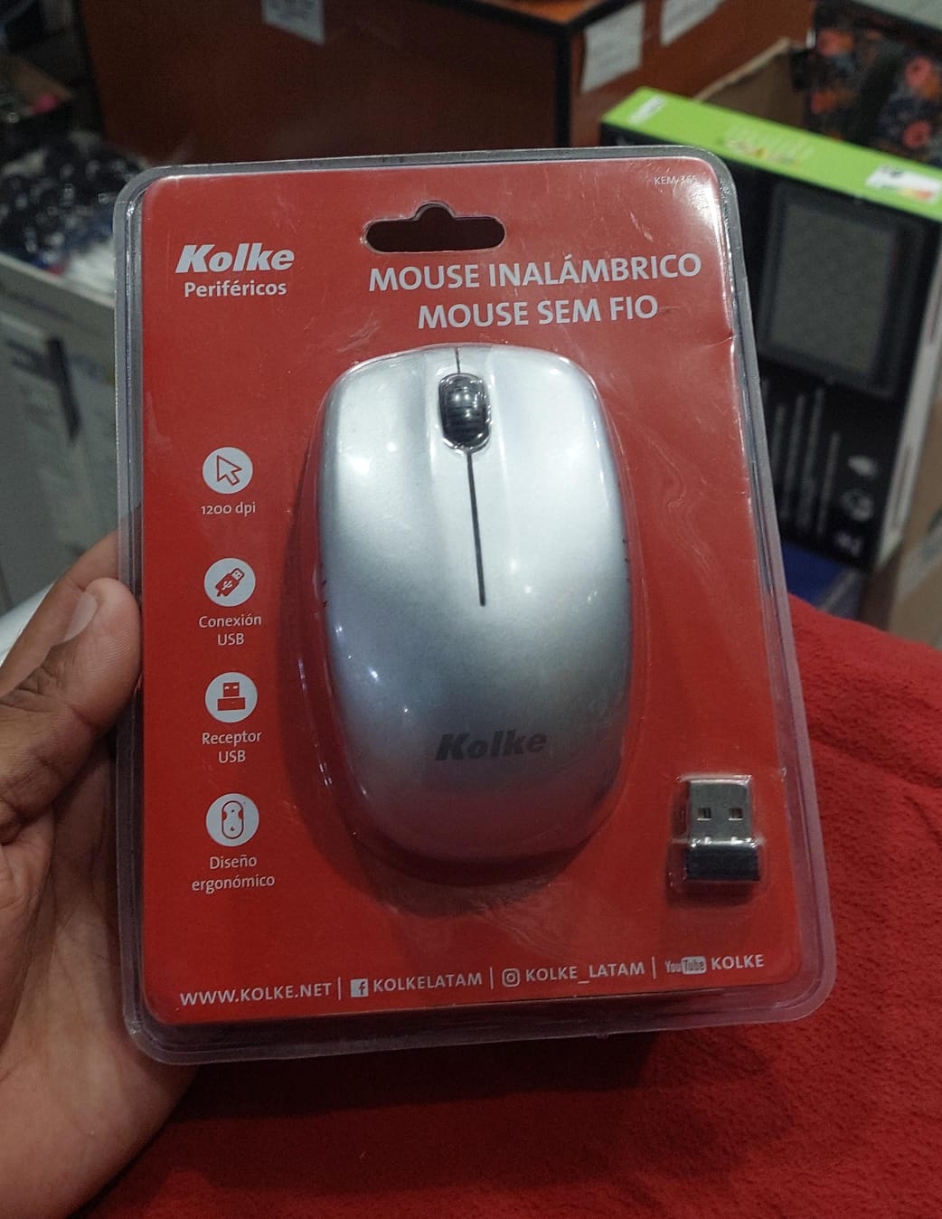 Mouse inalámbrico recargable - Cod  : 03