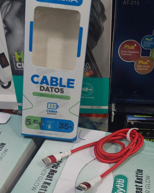 Cable tipo C a C 35W - Cod  : 02