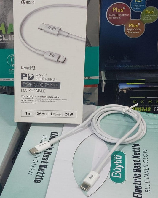 Cable tipo C a C 20W - Cod  : 02