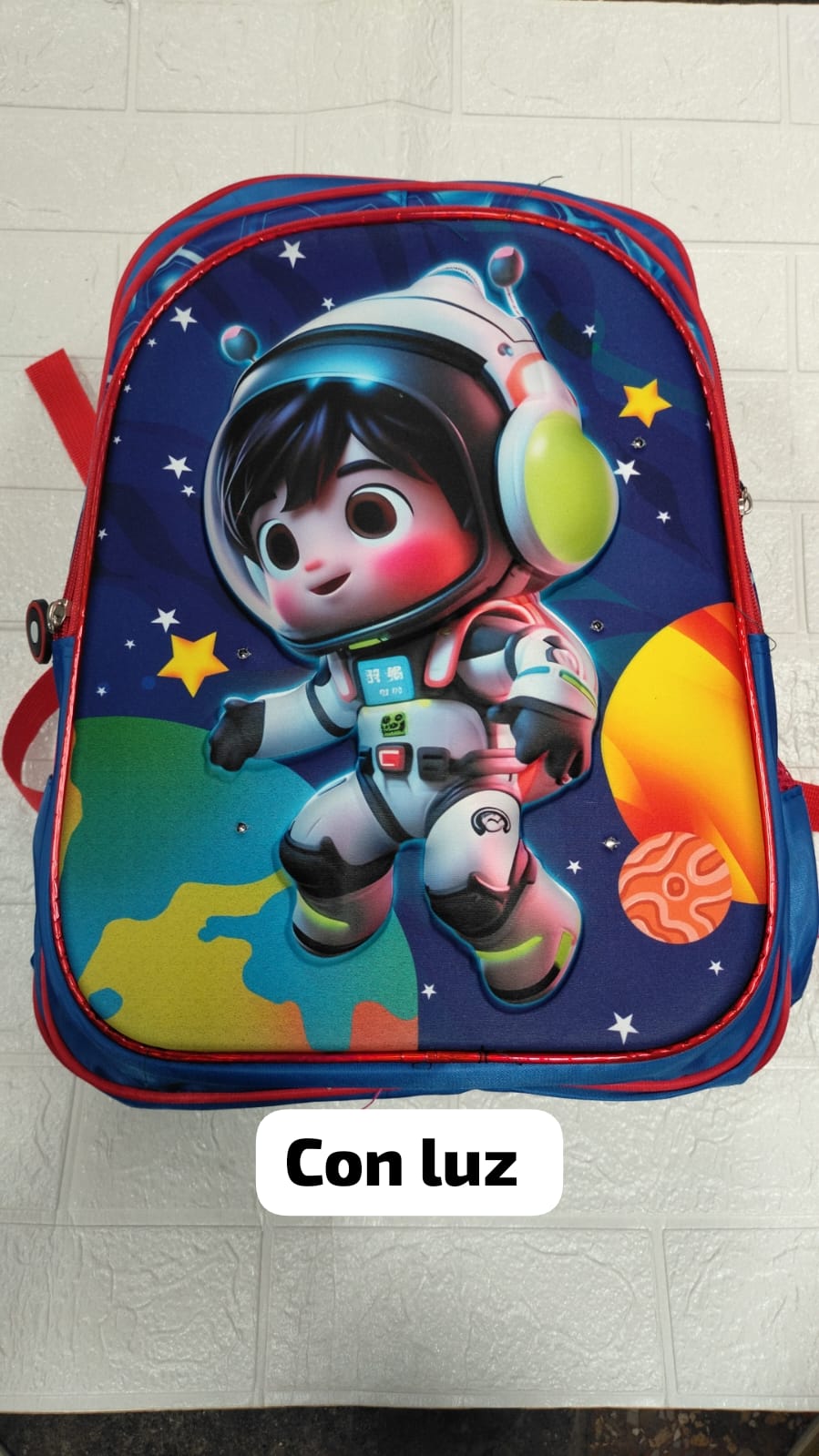 Mochila para niño con luces