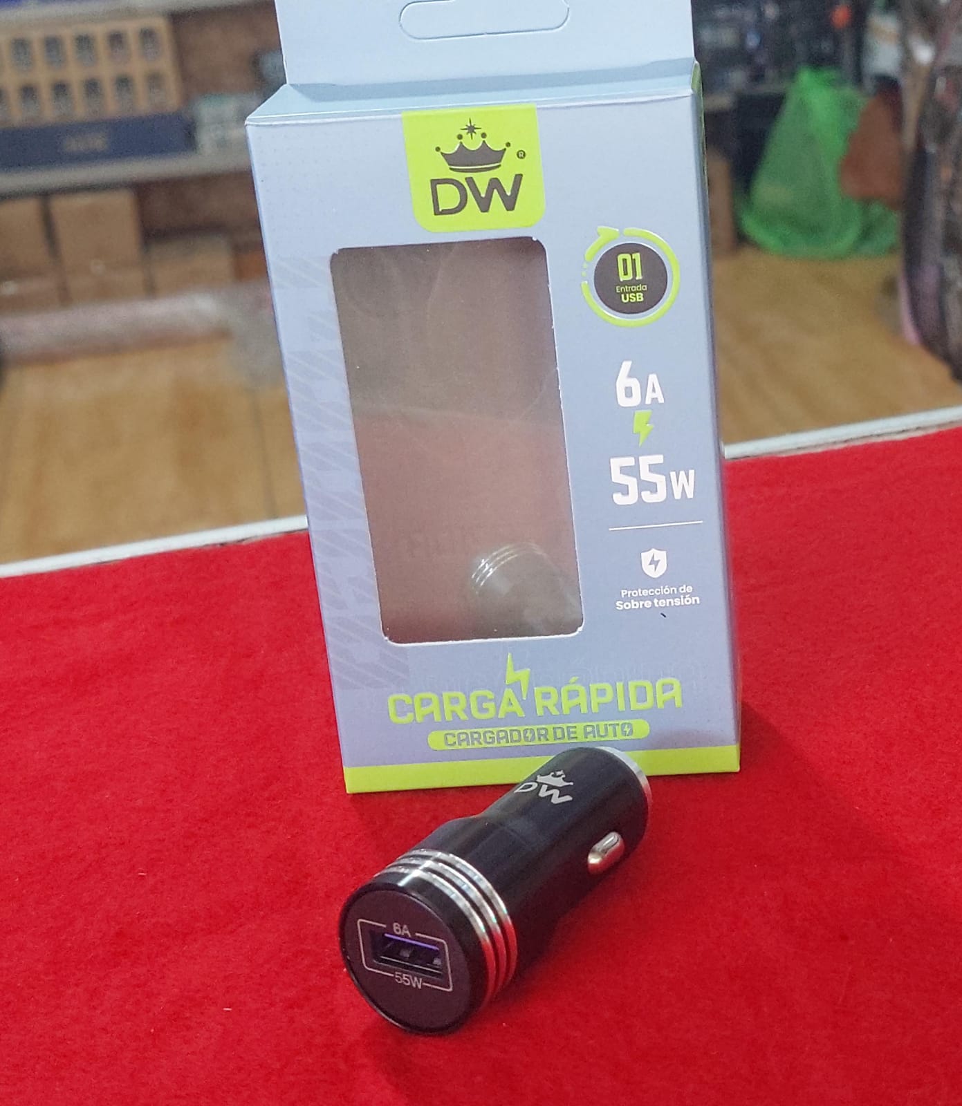 Cigarrera / cargador para carro 55W COD:7043