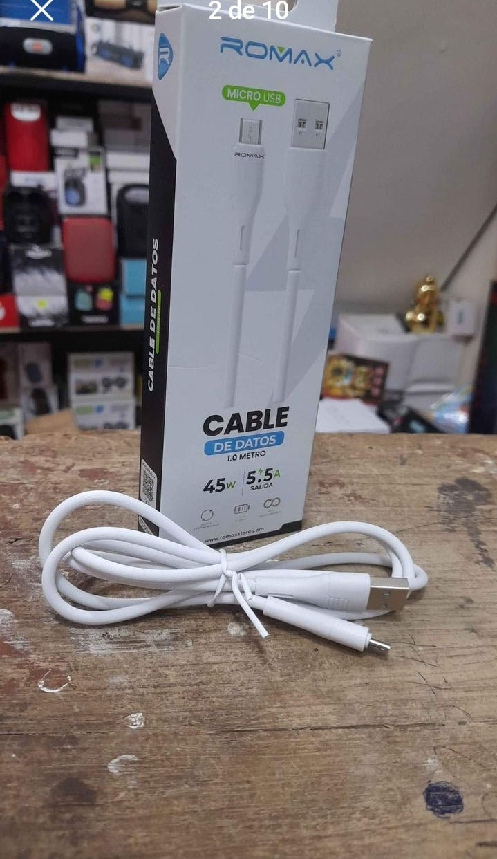 Cable usb a V8 45W - COD : 01