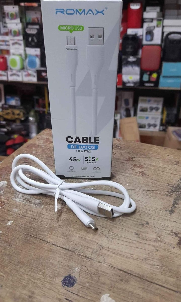 Cable usb a V8 45W - COD : 01