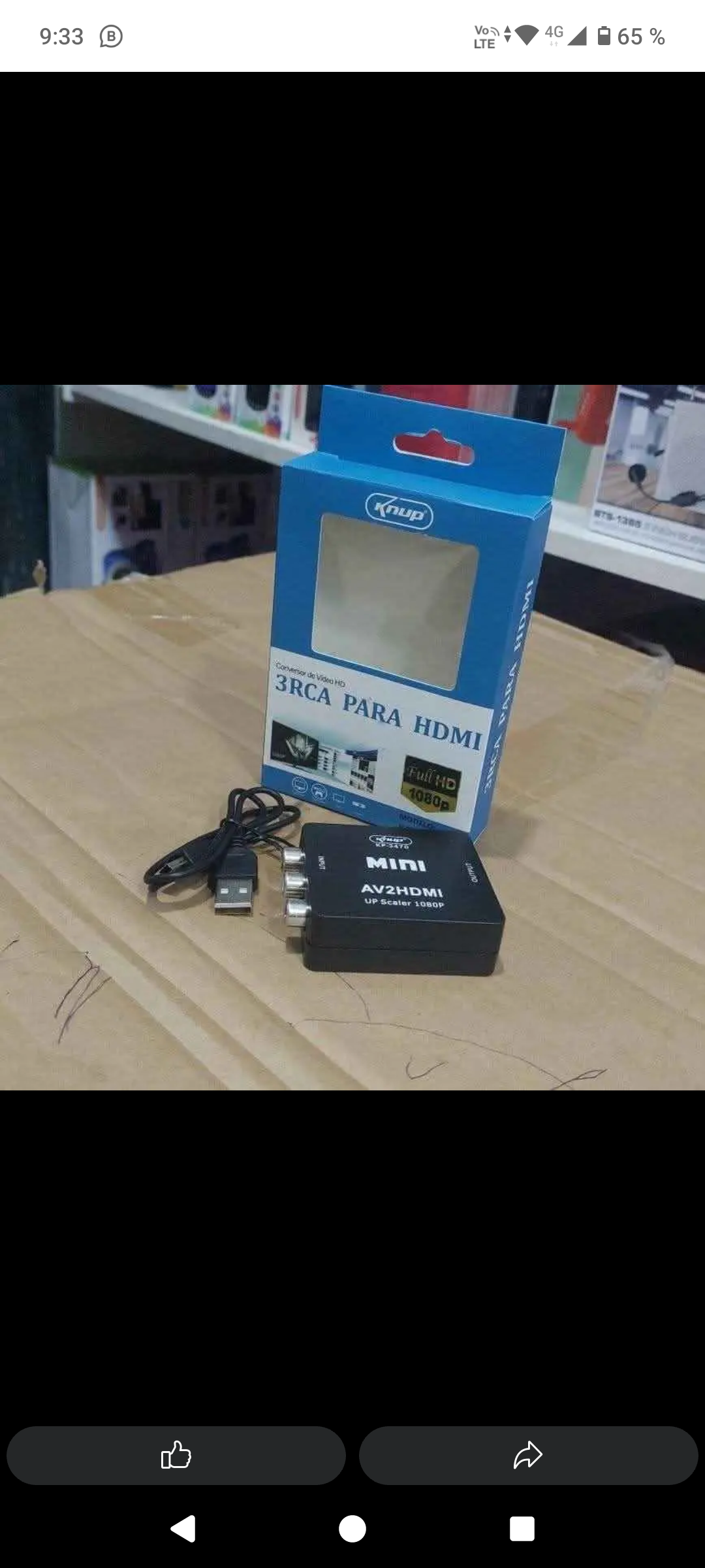 Convertidor hdmi a rca Cod:3629