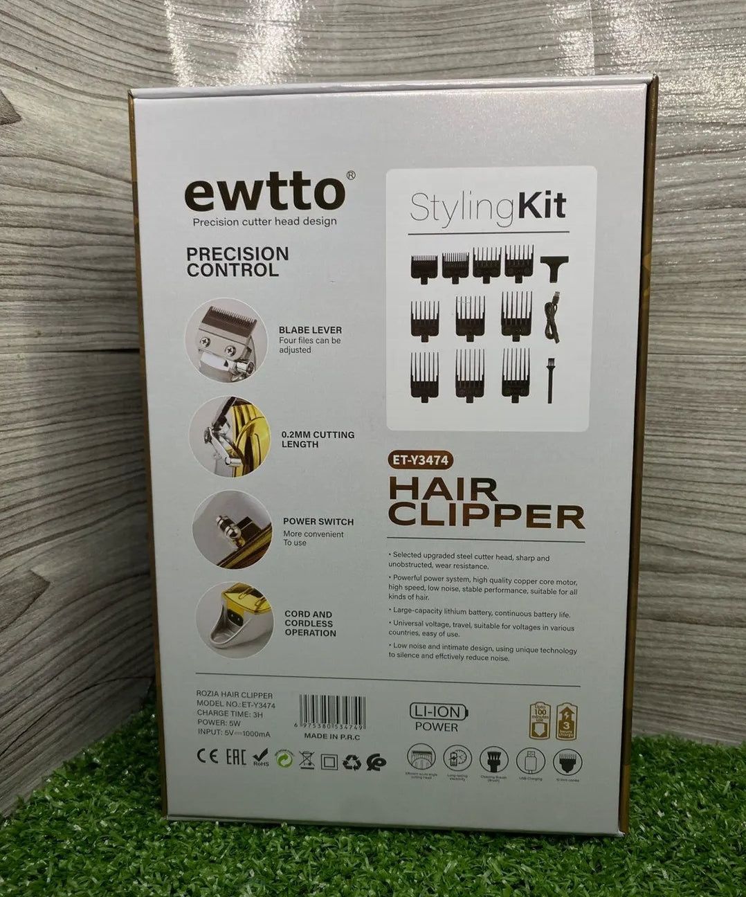 Maquina de cortar cabello Inalambrica profesional Cod:3371 Driver 03