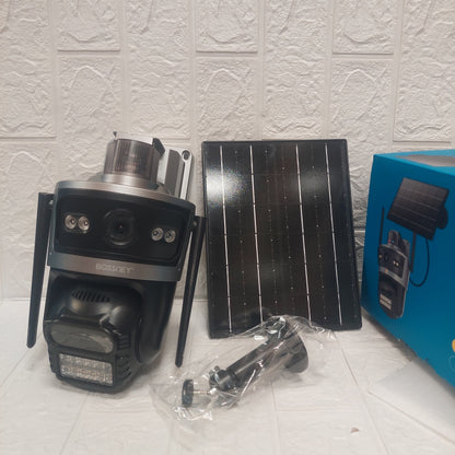 Camara de Seguridad WiFi con Panel Solar Doble Lente Cod:1144 driver:01