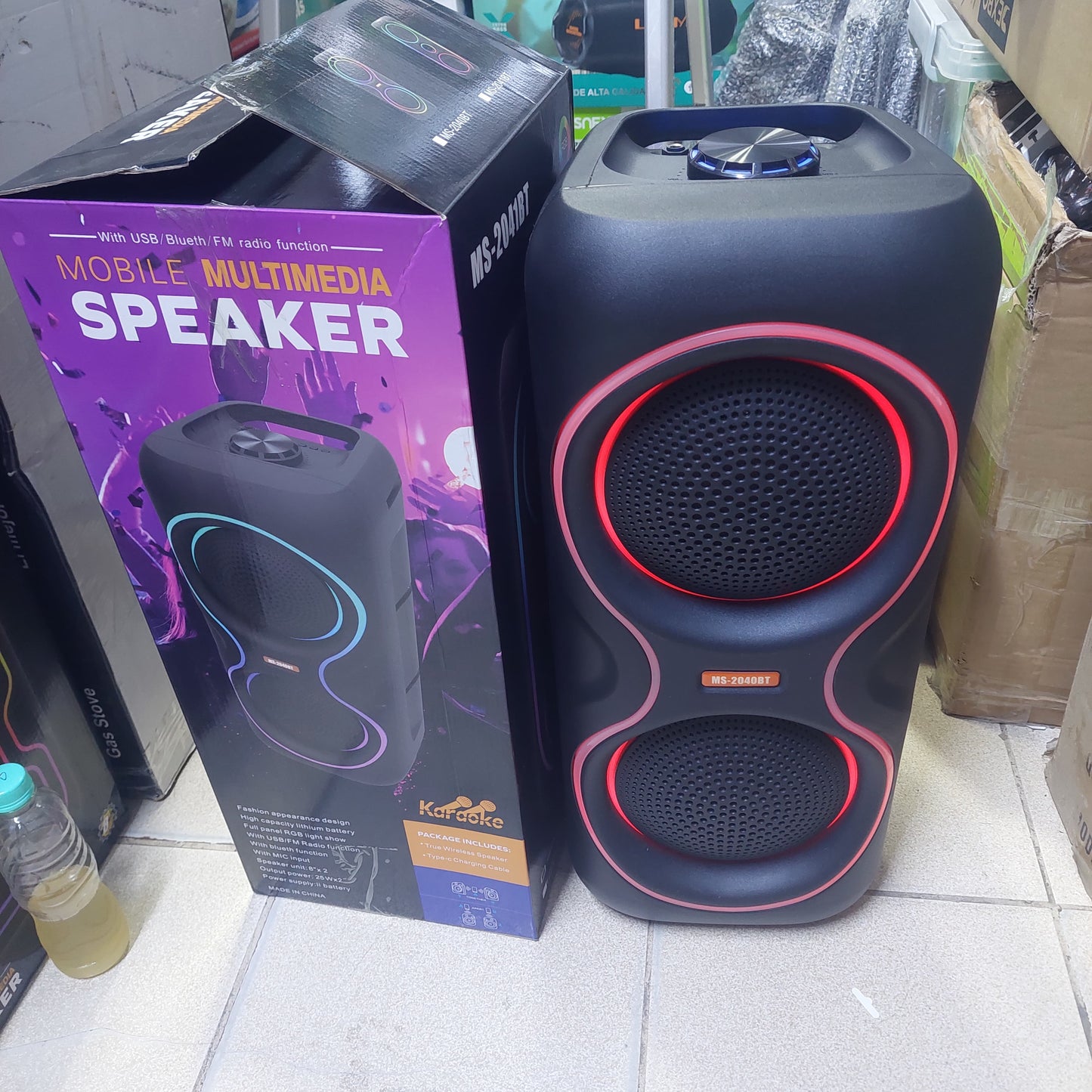 Parlante 8" Bluetooth 50W Cod:6035 driver:02