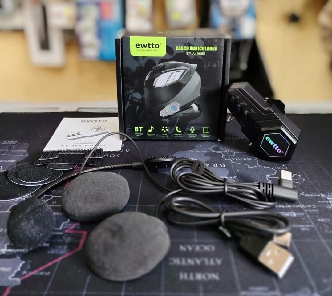 Audifonos bluetooth casco de moto Cod:3241 Driver :02; 01